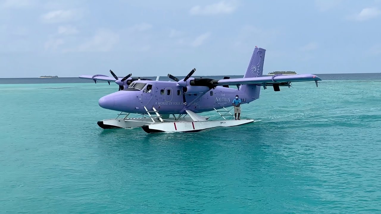 Dhaalu Atoll, Maldives - Riu Atoll Resort - Nautilus Seaplane Arriving (2022)