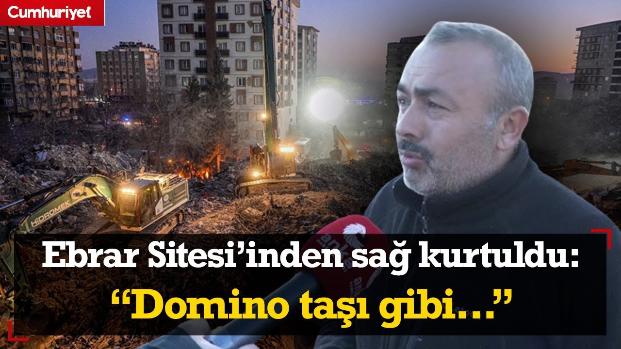 Suçlu kim? Ebrar Sitesi'nden sağ kurtulan yurttaş anlattı; yürekleri dağladı...