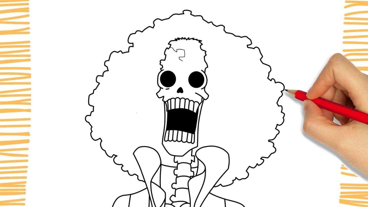How to Draw BROOK I ONE PIECE I Easy