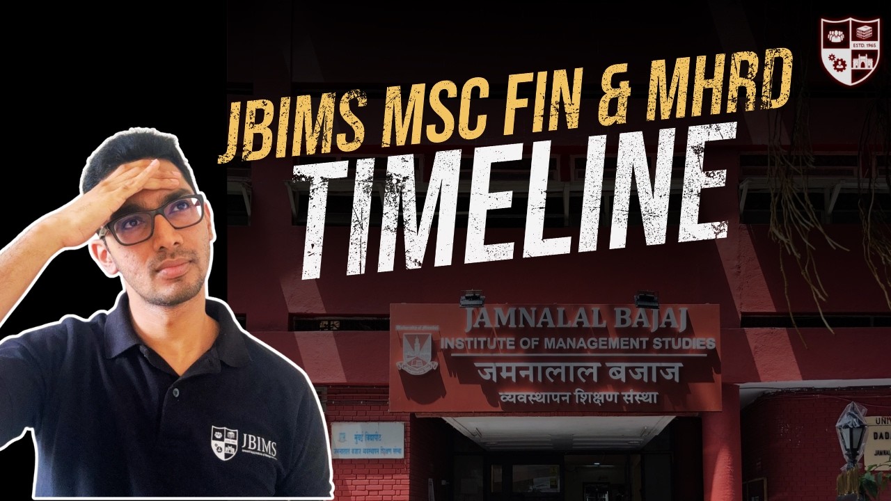 JBIMS MHRD & MSc Fin 2026: Full Admission Timeline ⏱️