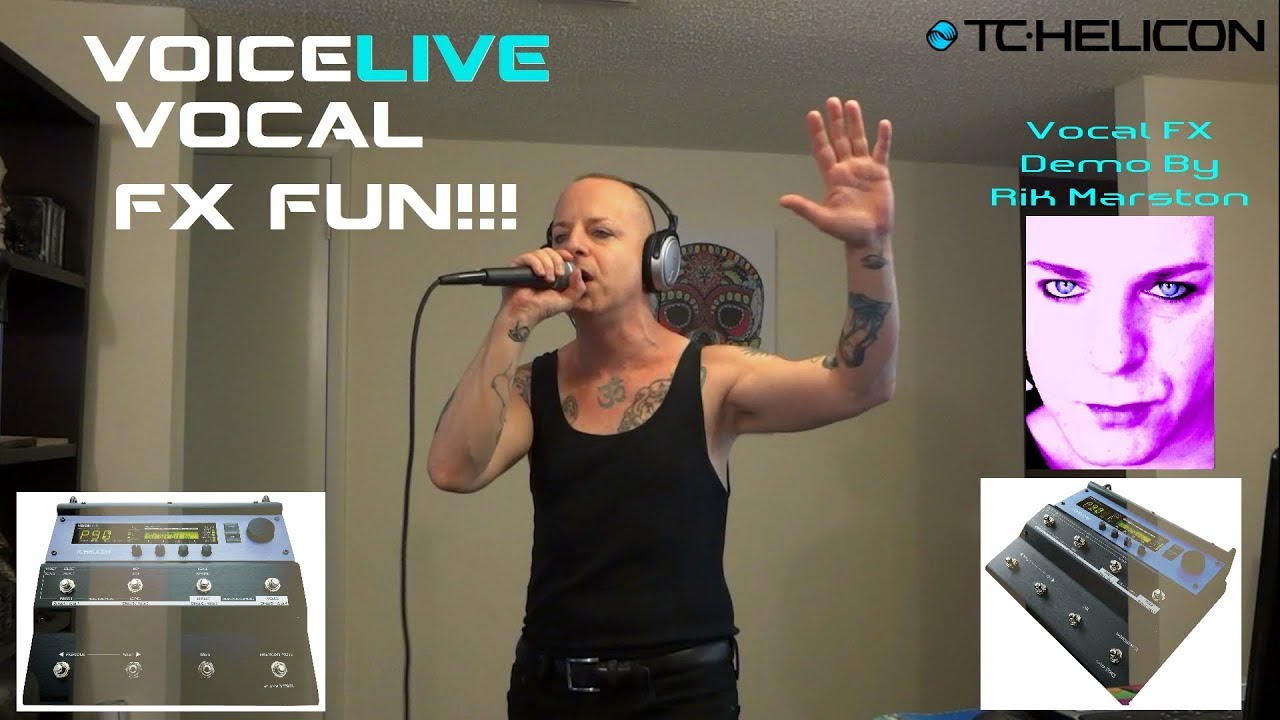 TC Helicon VoiceLive Vocal FX FUN! Effects Pedal Demo by Rik Marston