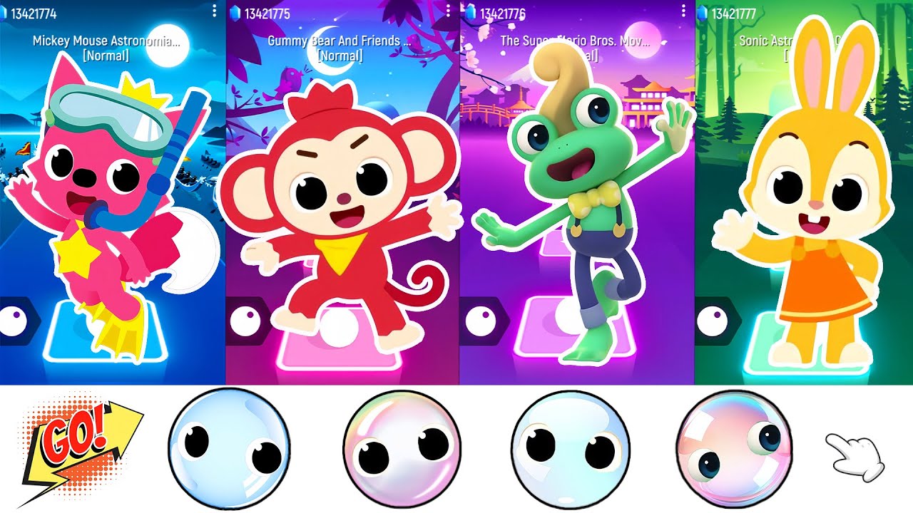 Complete the missing parts for Poki, Jeni, PinkFong, and the Green Frog | PinkFong TV Animation