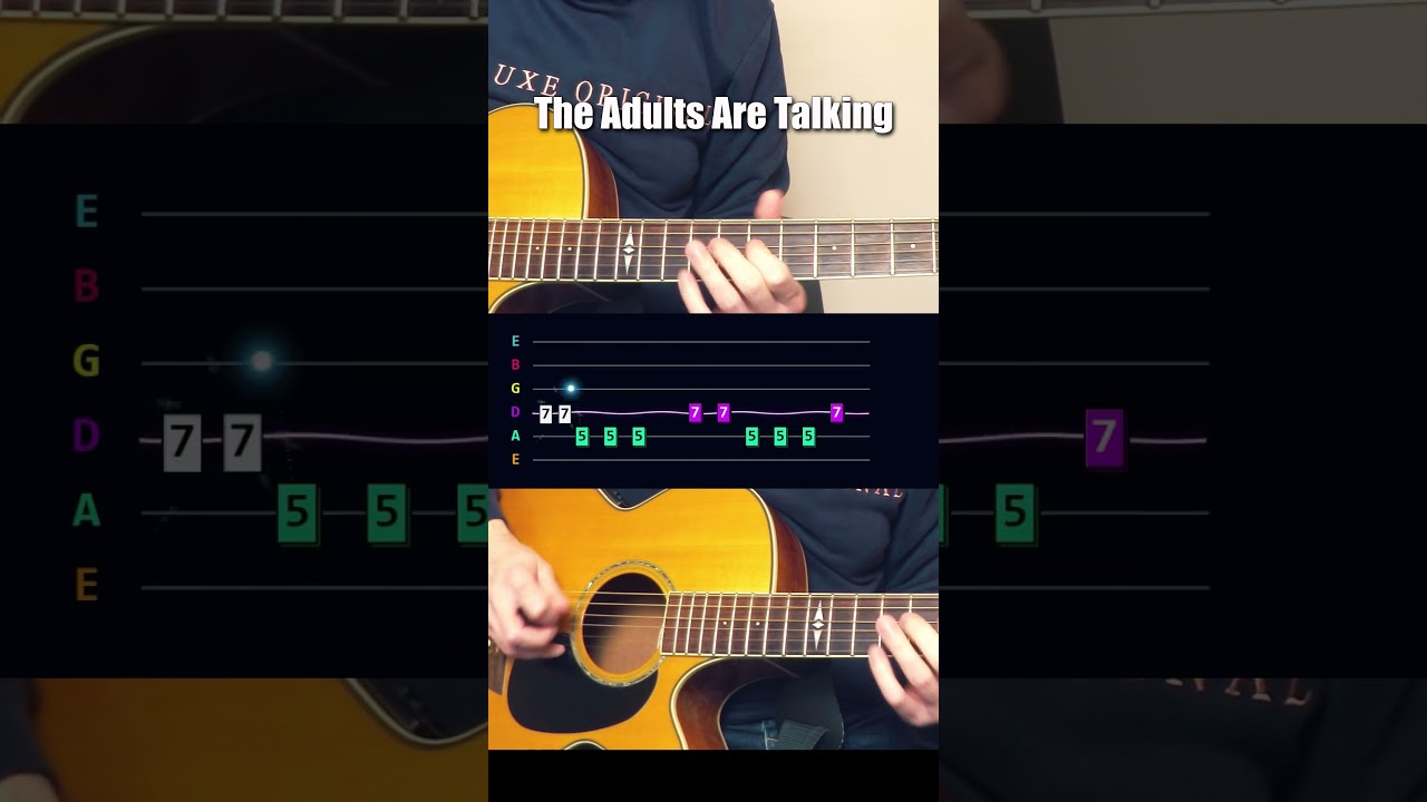 The Adults Are Talking (The Strokes) #guitar #tutorial