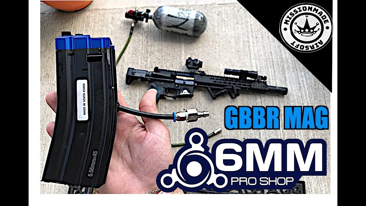 6mmProShop HPA tapped 300rd magazine for WE Gas Blowback Rifles || GBBR to HPA