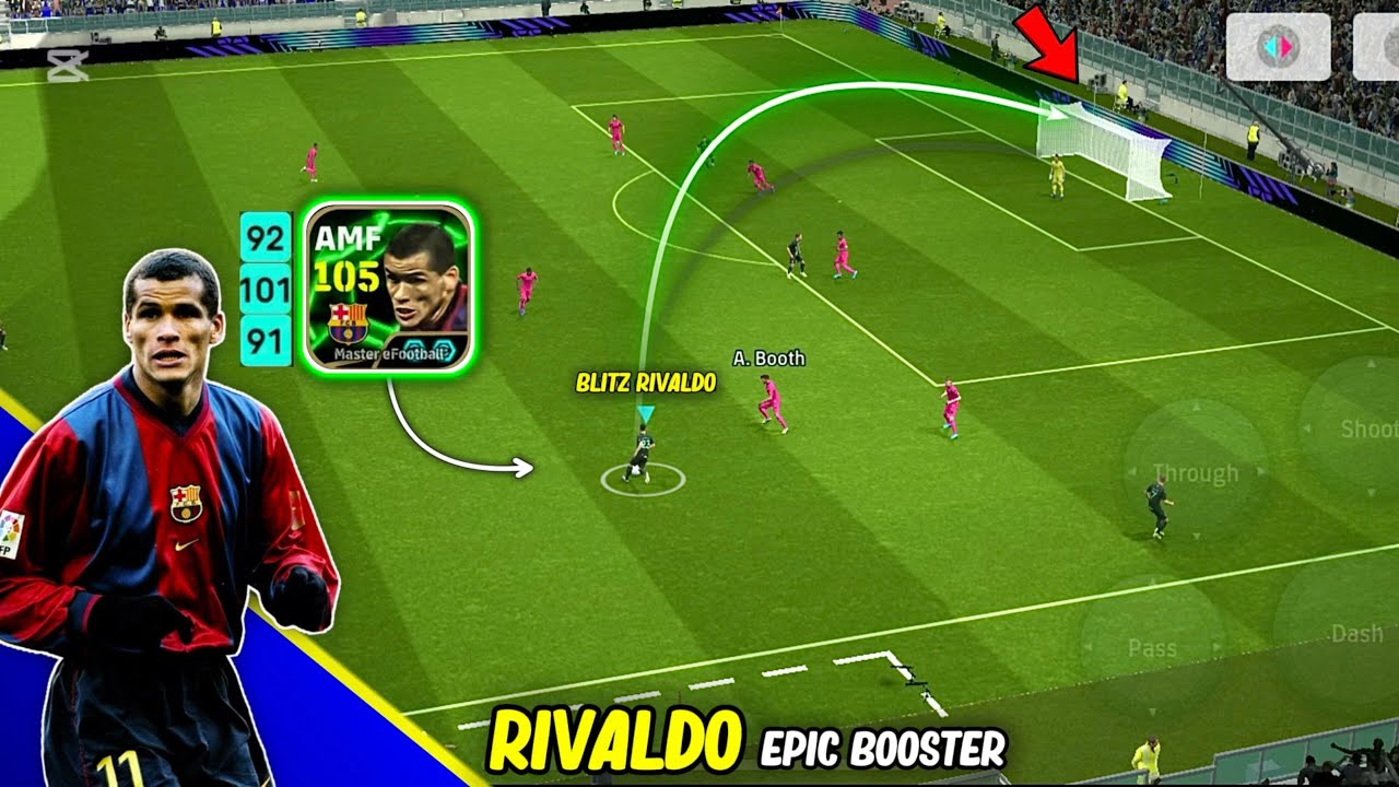 His Long Ranges is Insane🥶 - Epic Double Booster RIVALDO is A Component Midfielder