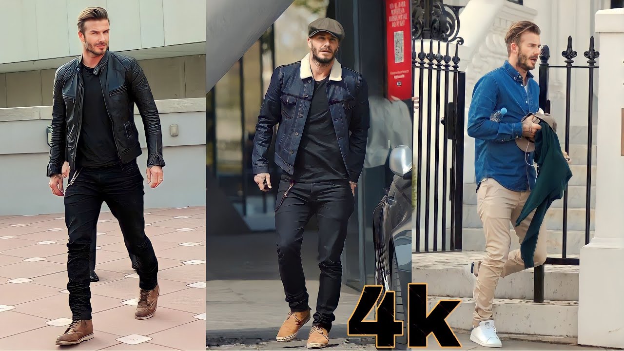 David Beckham Casual Fashion 4k