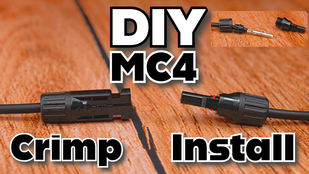 How To Install Crimp MC4 Connectors Extension Easy Simple