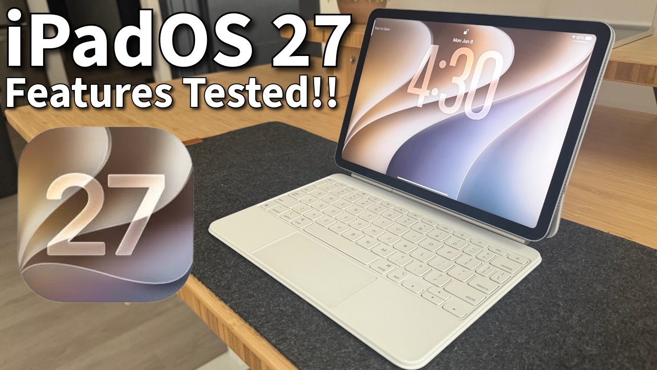 Тестируем новые функции iPadOS 27! Liquid Glass, ИИ и многое другое!