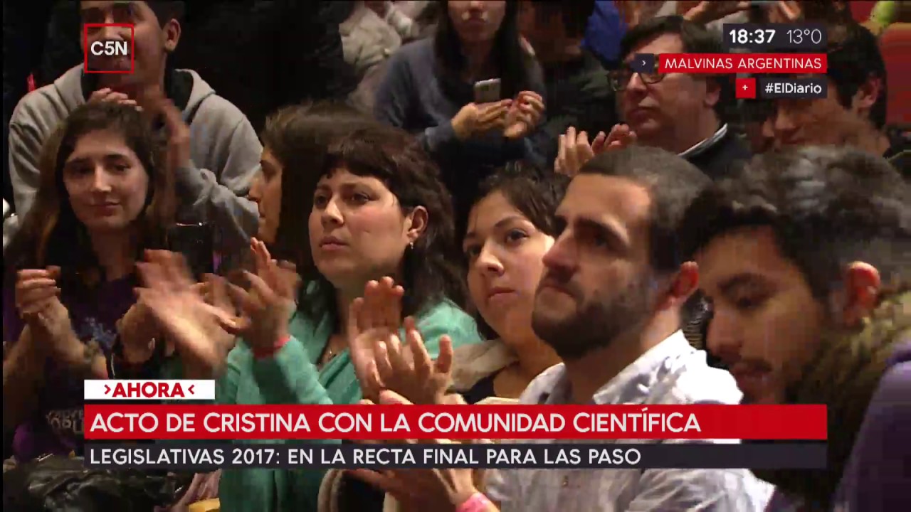 Acto de Cristina Kirchner con la comunidad científica