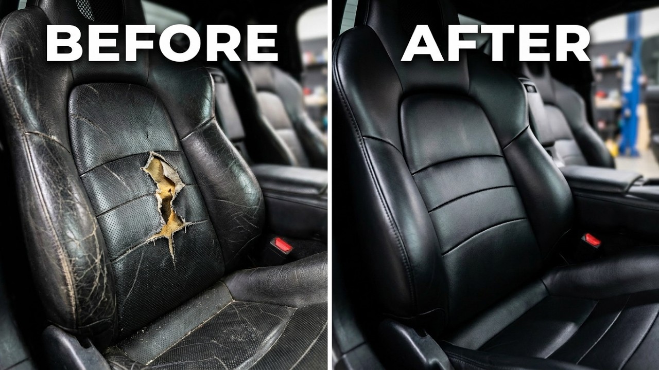 How To REPAIR Torn and Ripped Leather Seats | Saving The S2000 Pt.7