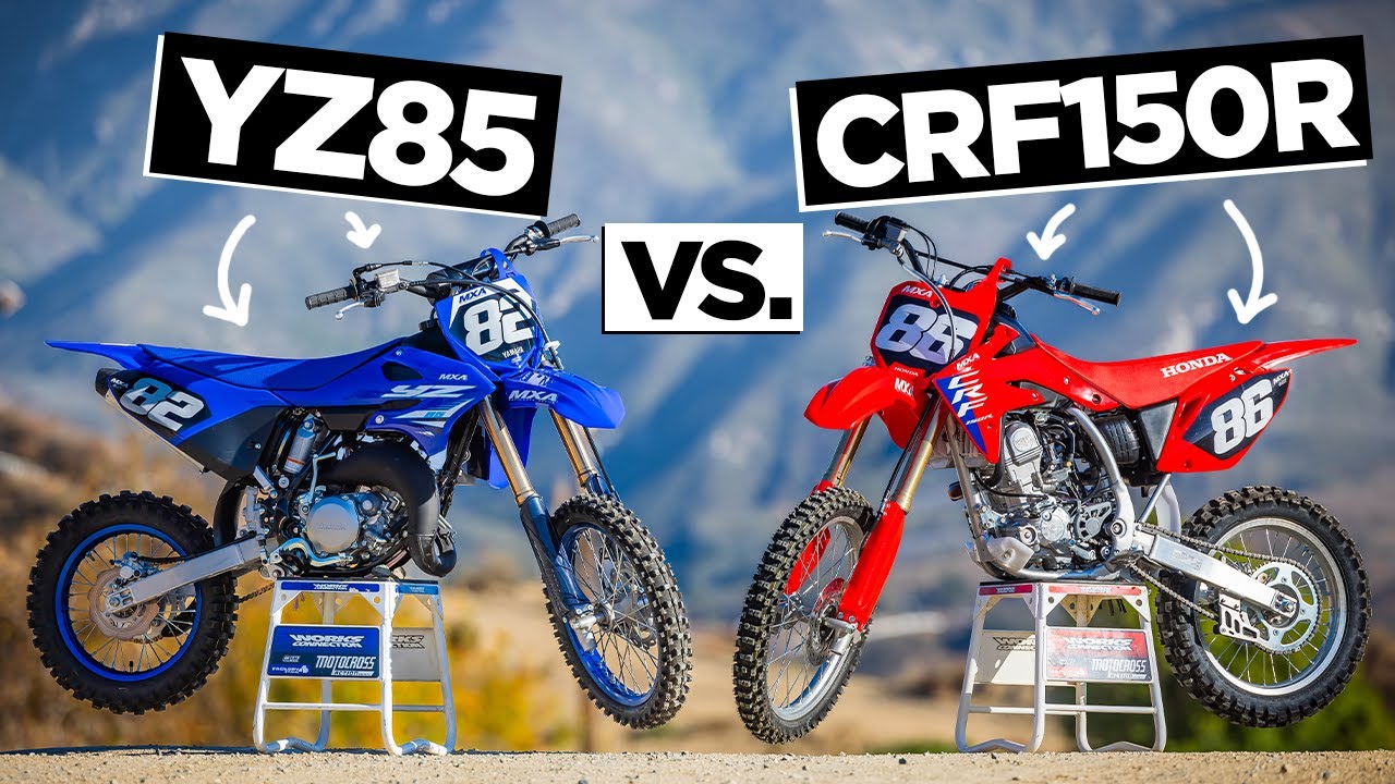 Обзор Mini Testers: Yamaha YZ85 против Honda CRF150 – 2-тактный против 4-тактного