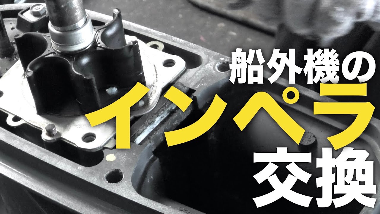 プロの整備動画。船外機のインペラ交換を撮影させて頂きました。