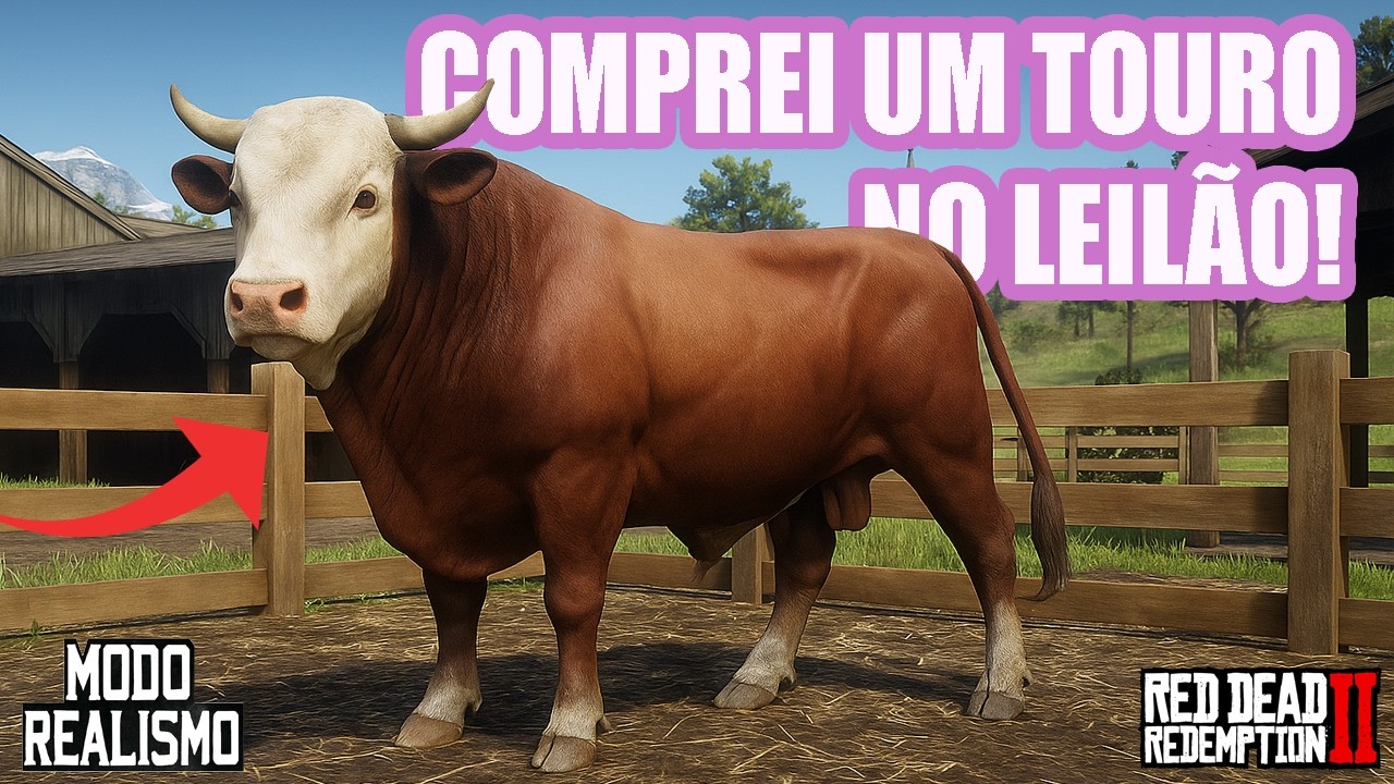 COMPREI O TOURO MAIS BRAVO DO LEILÃO! MODO REALISMO Uma vaqueira no velho oeste ep 19 RDR2