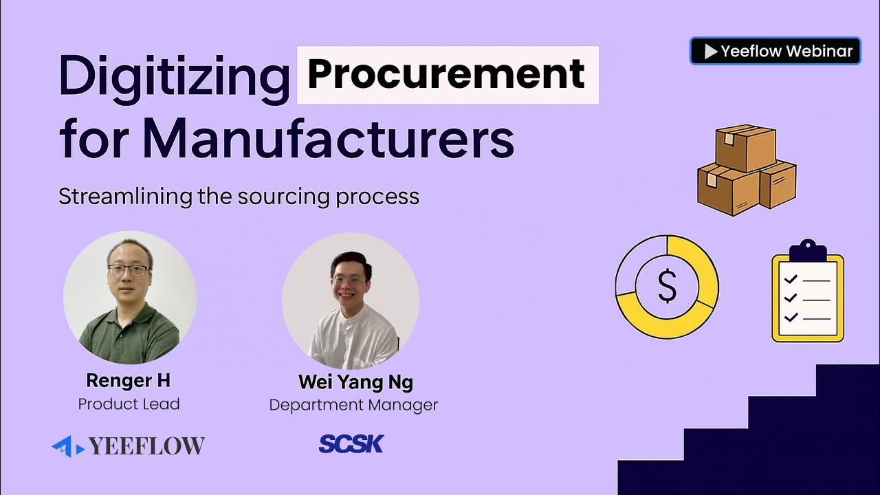 Digitizing procurement for manufacturers | Yeeflow Webinar