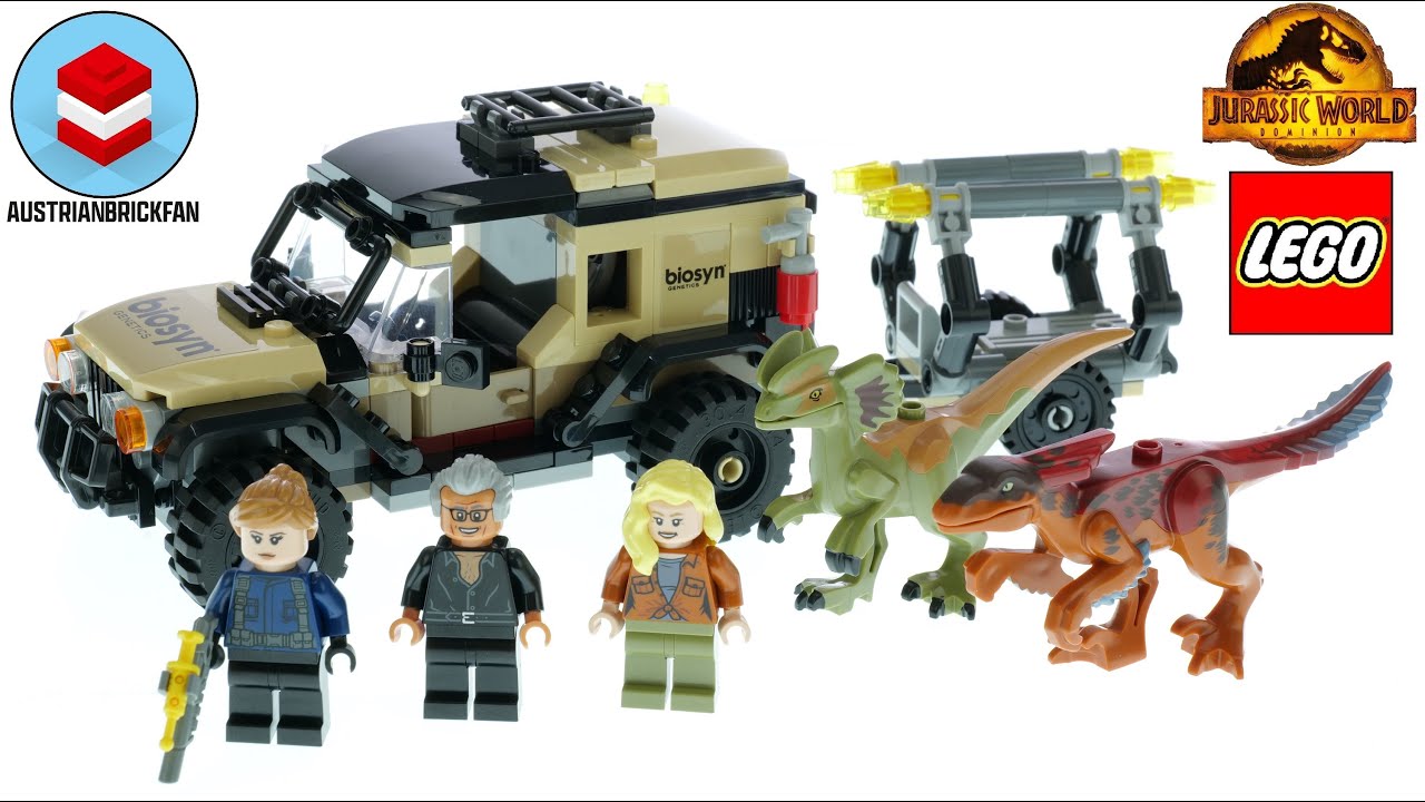 LEGO Jurassic World 76951 Pyroraptor & Dilophosaurus Transport - LEGO Speed Build Review