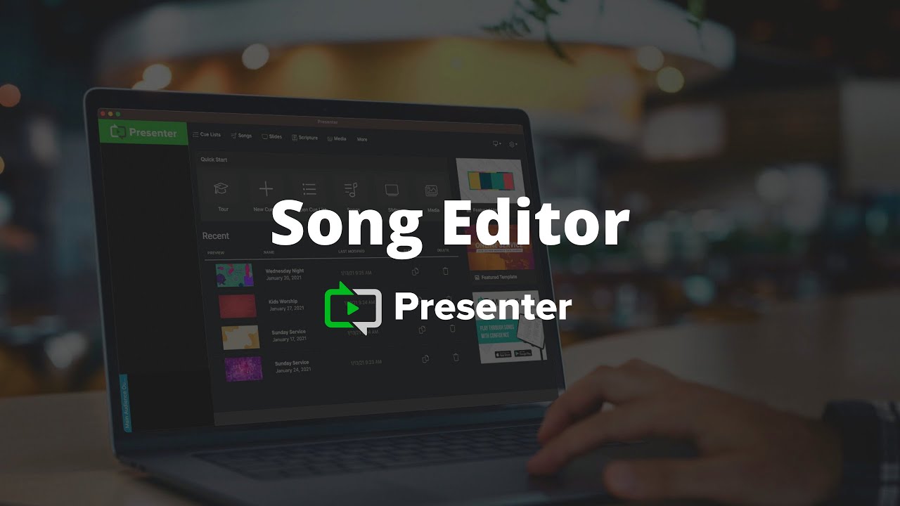 Creating Lyrics Slides with the Song Editor | Presenter