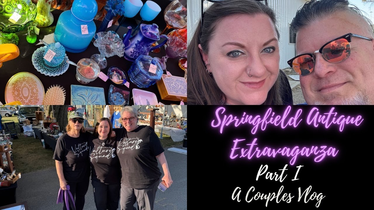 Springfield Antique Extravaganza 2025 Part 1, Couples Vlog, Antiquing in Ohio, Antique Vendor setup