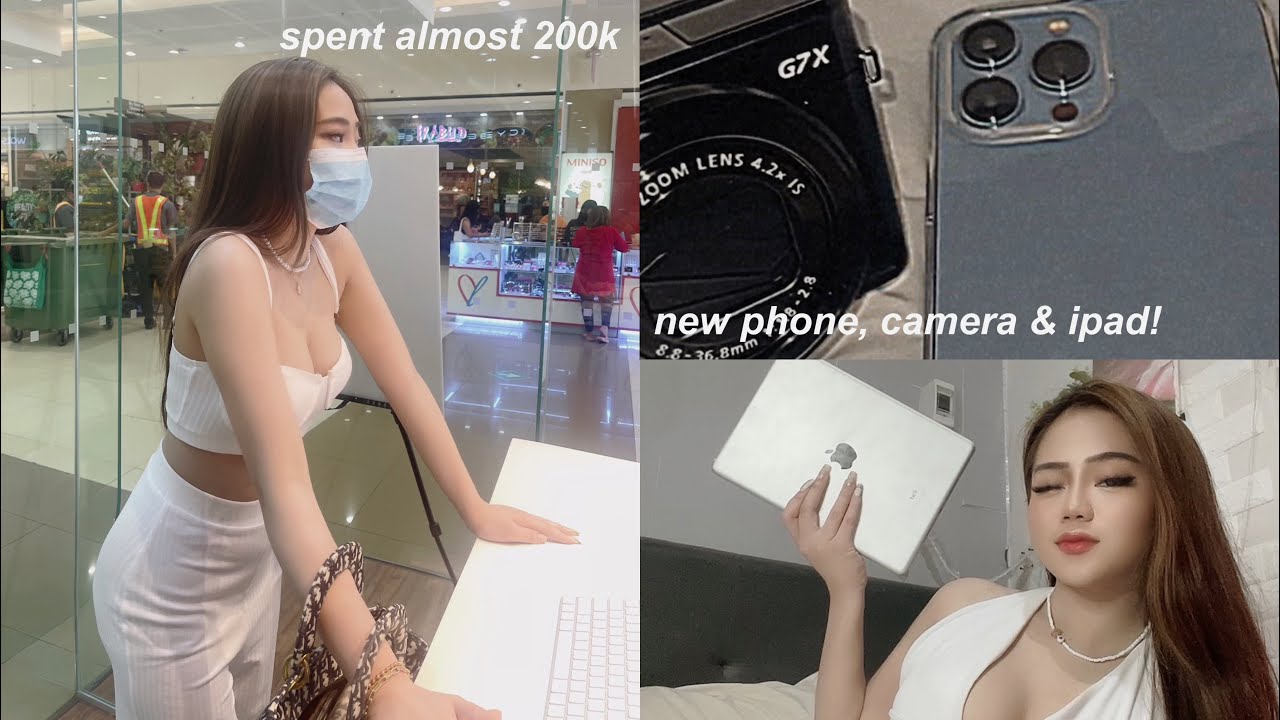 VLOG: bought the new iphone 13 pro max + new camera & ipad! *literally spent almost 200k*