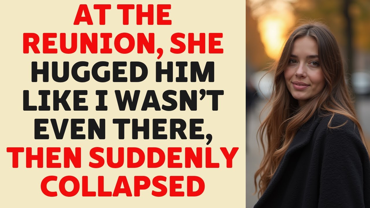 At the Reunion, She Ran Into His Arms Like I Didn’t Exist — Until the Truth Made Her Collapse