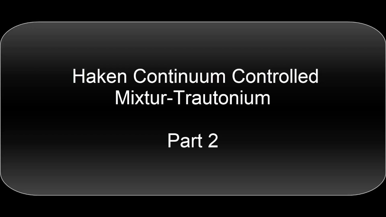 Haken Continuum Controlled Mixtur-Trautonium - Part 2