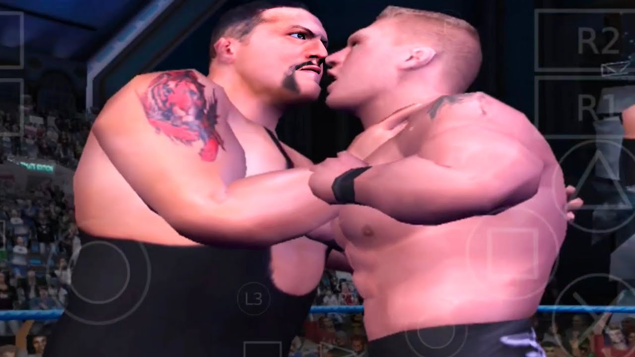 Brock Lesnar vs Big show SmackDownpain ultimate edition arthersx2 mobile 
