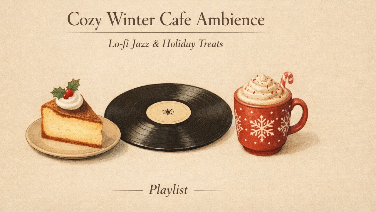 𝐏𝐥𝐚𝐲𝐥𝐢𝐬𝐭 🎧 Cozy Winter Cafe Ambience 🎄☕ | Relaxing Lo-fi Jazz for Studying & Focusing 📚
