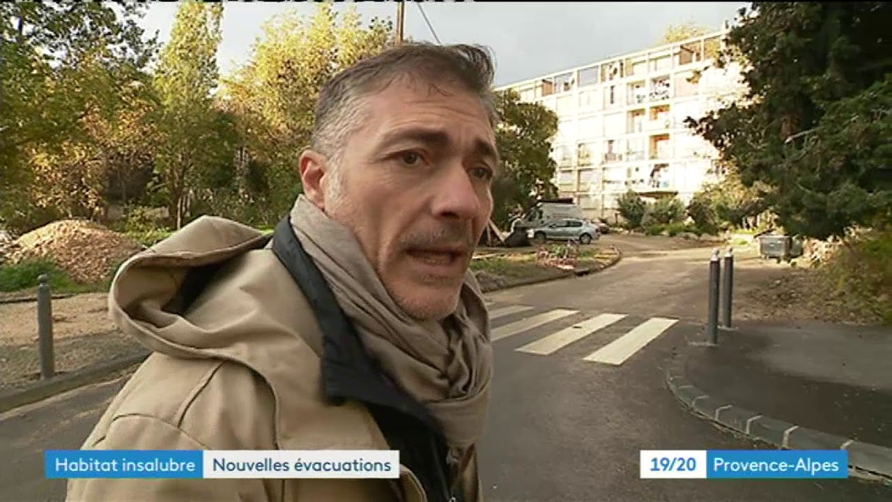 Évacuation de la cité Corot à Marseille, le 30 novembre 2018