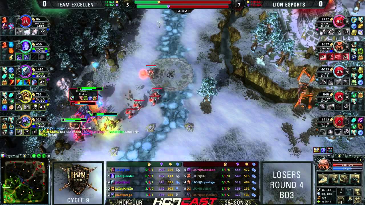 HoN Tour S2 Cycle 9 WB Finals - xCet vs LION game 1