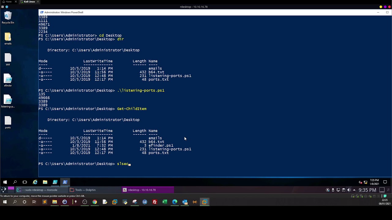 Basics of PowerShell P2 : Port Scanning and Pattern Matching - TryHackme Hacking with Powershell