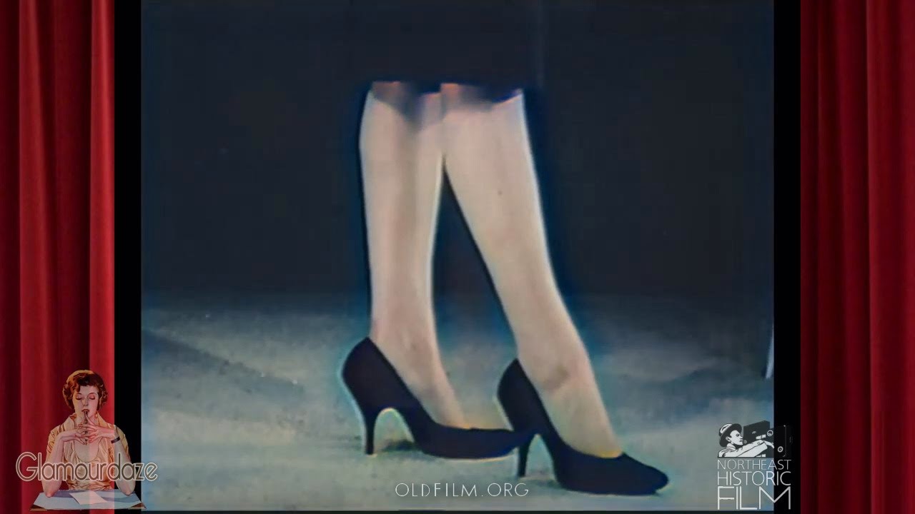 Good Posture for High Heels | Vintage AI Colorized Tutorial 1961