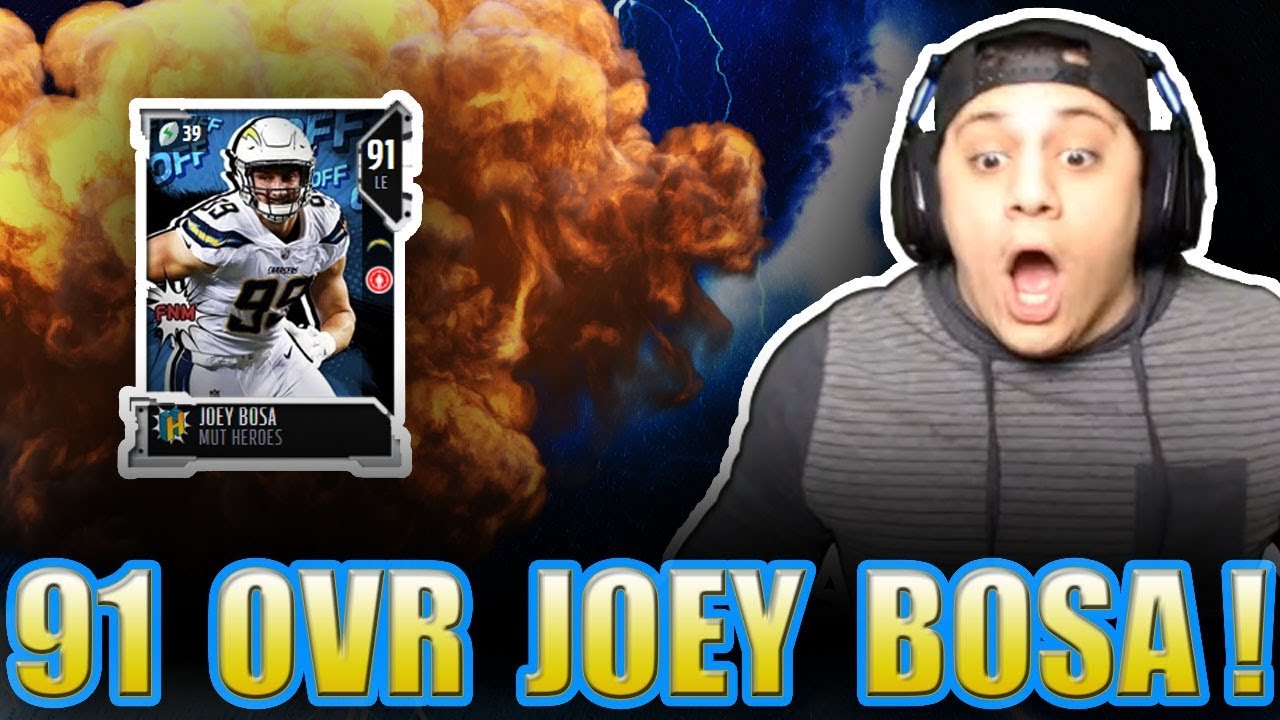 Chad Johnson Actually Caught That?! (91 Joey Bosa Gameplay) - Madden NFL 18 Ultimate Team