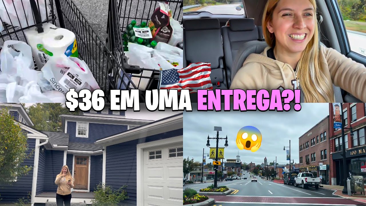 TRABALHEI NO FERIADO E UMA ENTREGA MUDOU MEU DIA 💵  DELIVERY NOS EUA