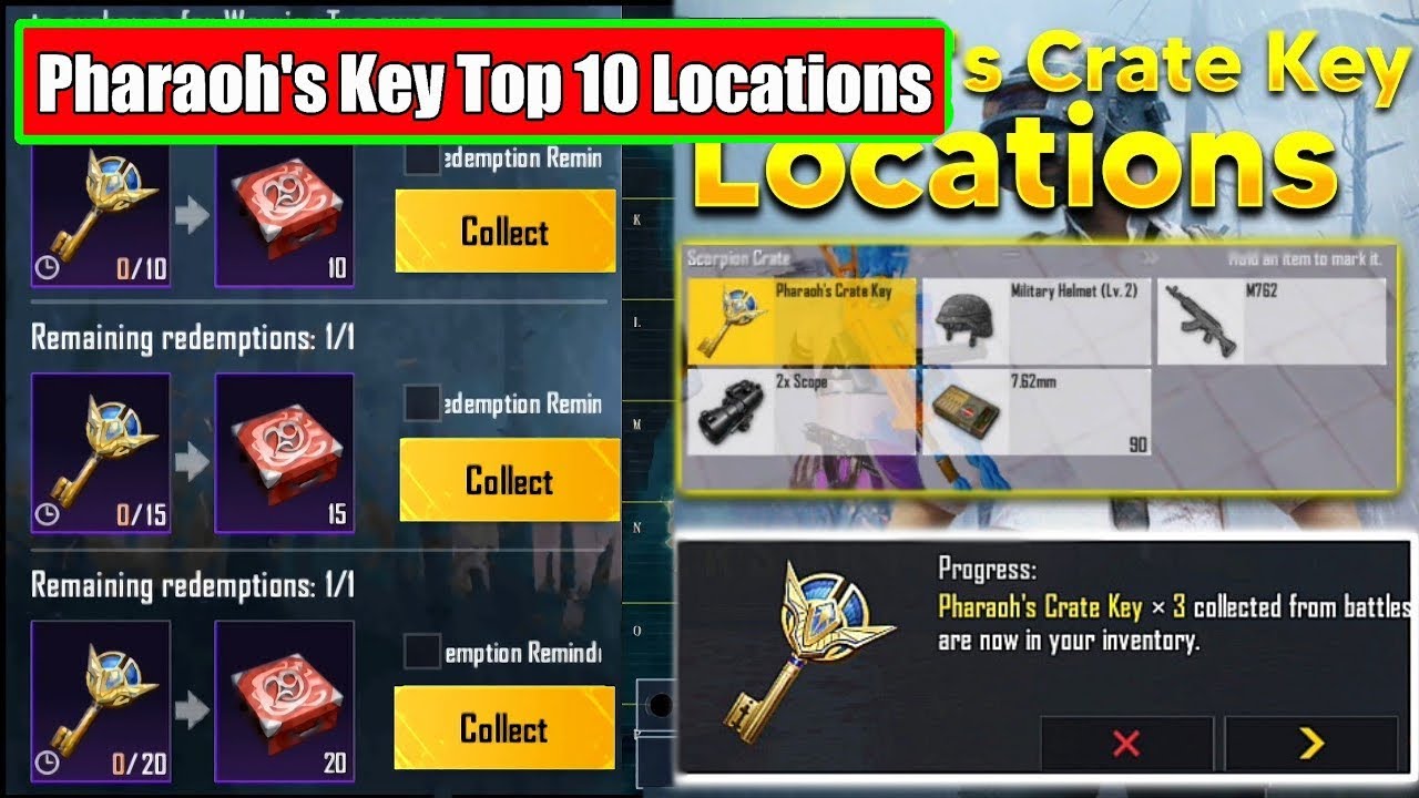 Warrior Challenge New Event Explain || All Pharaoh's Crate key location in Erangle || Bgmi new Event