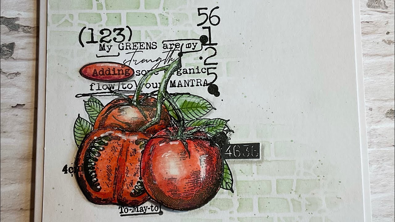 Tomatoes on a card # Aall and Create