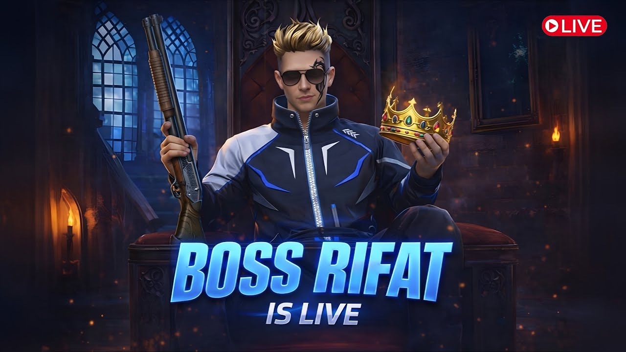 🔴[LIVE] THE KING HAS ARRIVED 👑 TO RULE THE BATTLEFIELD 😈 BOSS RIFAT IS LIVE NOW 🔴 #freefire