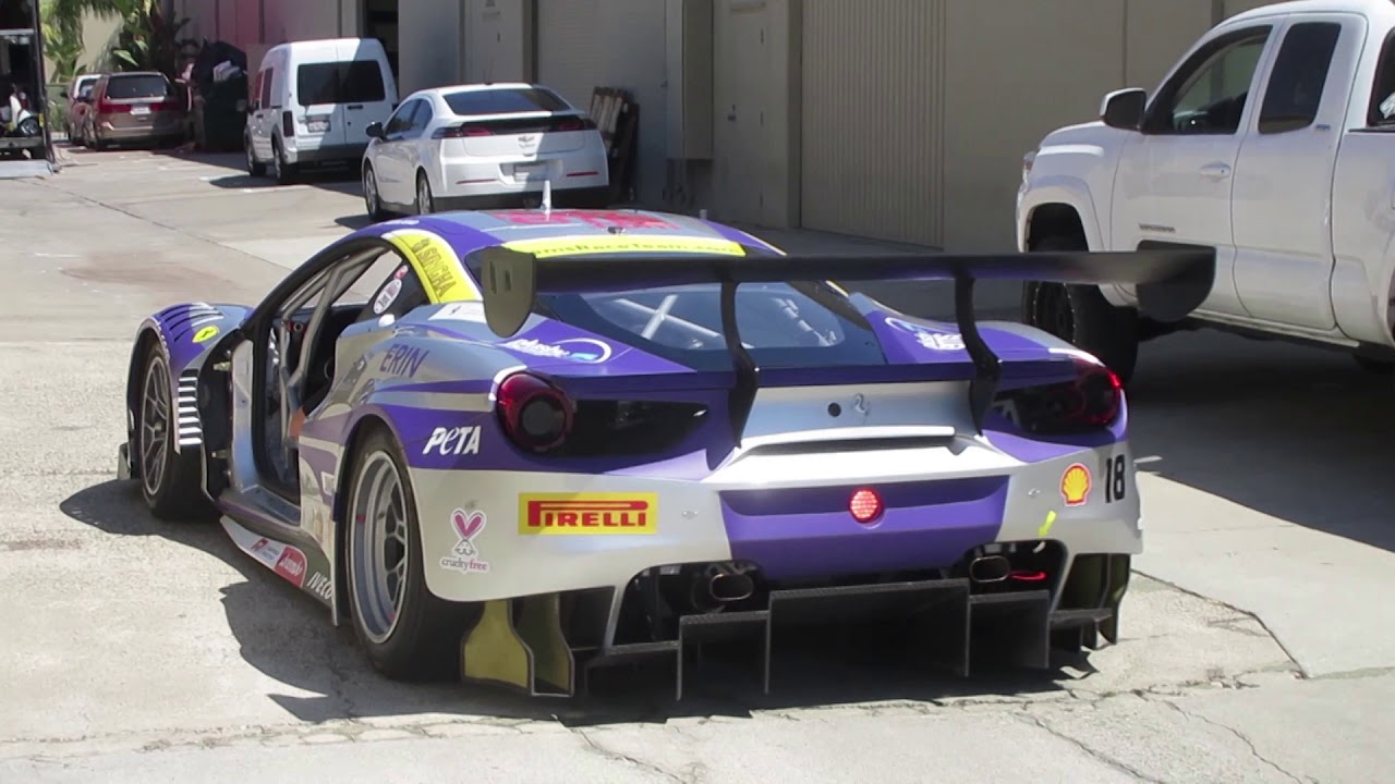 Ferrari 488 GT3 Race Car (w/ startups, stalling)