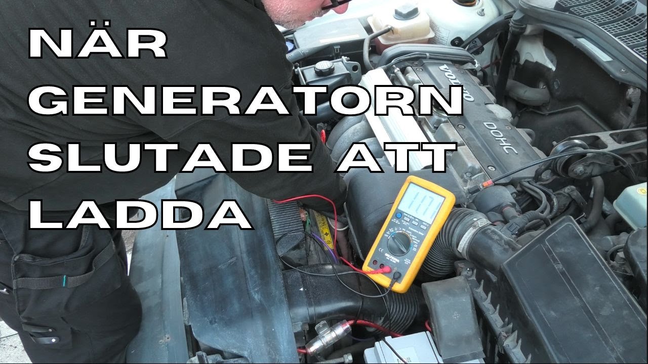 Batteriet laddas ur. Generatorn laddar inte. Varför?