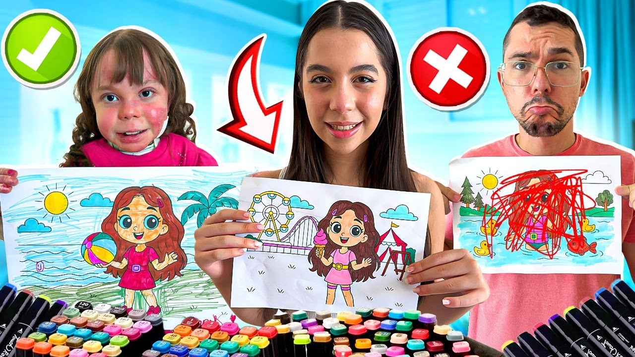COLORIMOS O BOBBIE GOODS DA SARAH DE ARAÚJO ! * Quem será que ganha? - Família Araújo