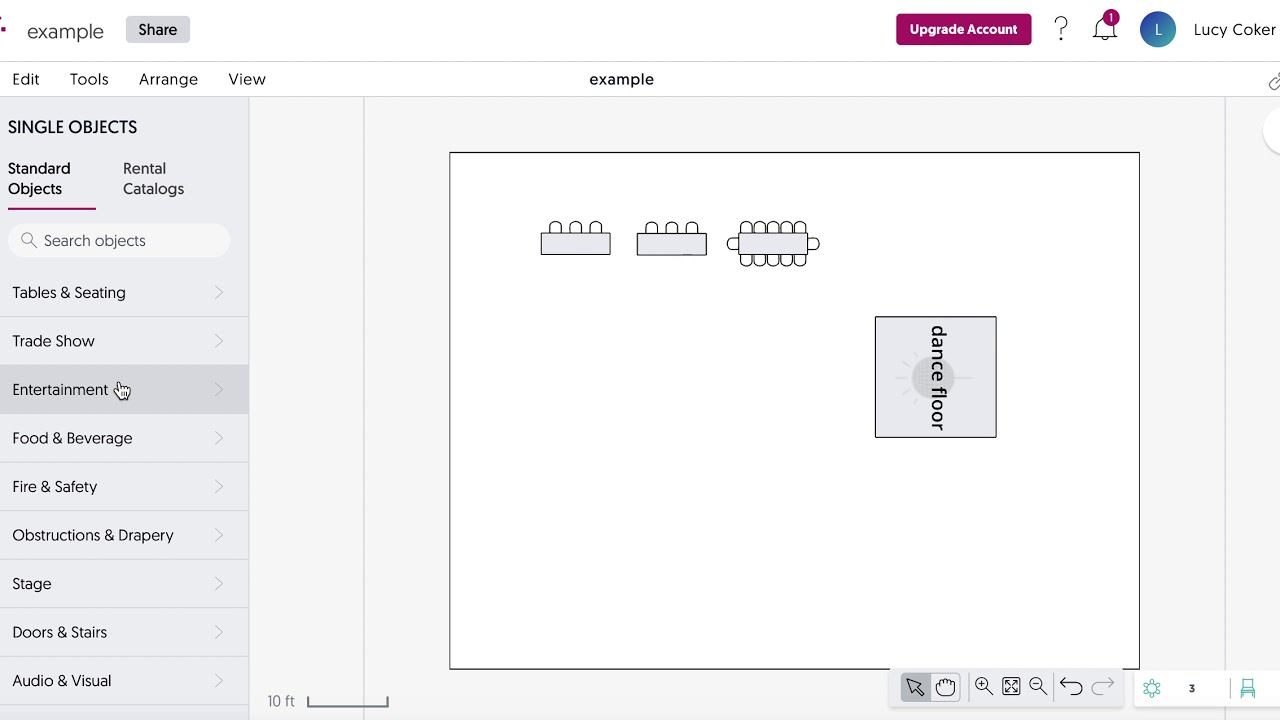Social Tables Example