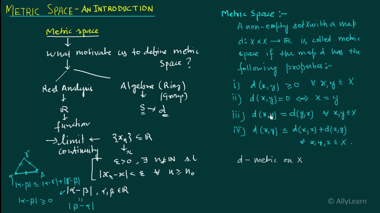 Metric Space  -- An introduction (in hindi)