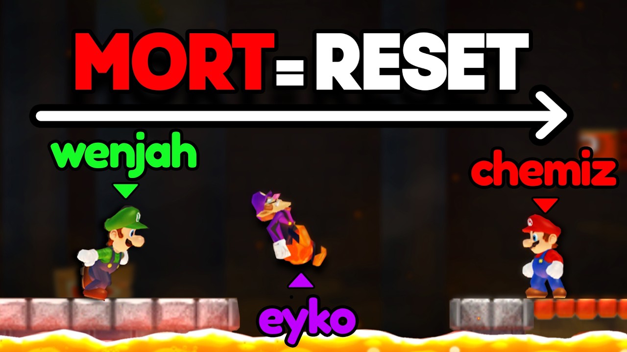 Mario bros wii mais si on MEURT on doit RESET (en multijoueur )