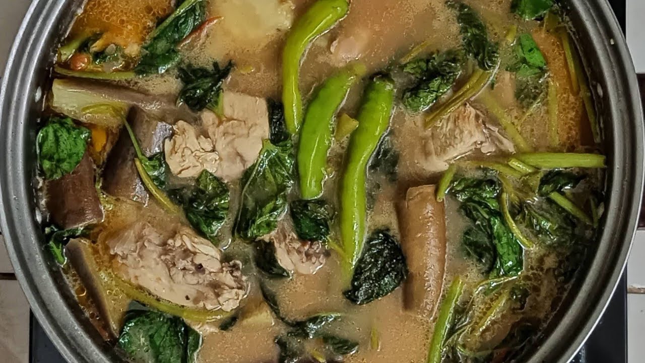 Sinigang na Manok with Gabi | Chicken with Taro in Tamarind Soup