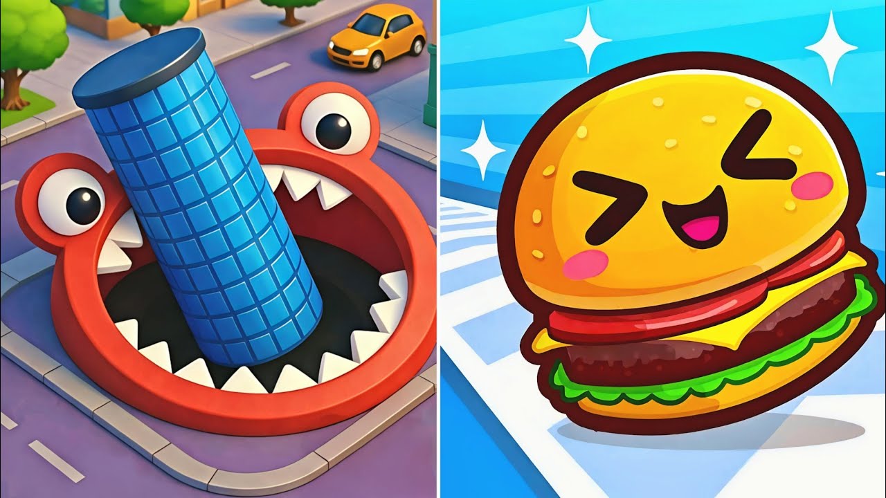 Hole.io vs Food Run – Black Hole vs Food Collector Race | Biggest Size Wins Challenge!