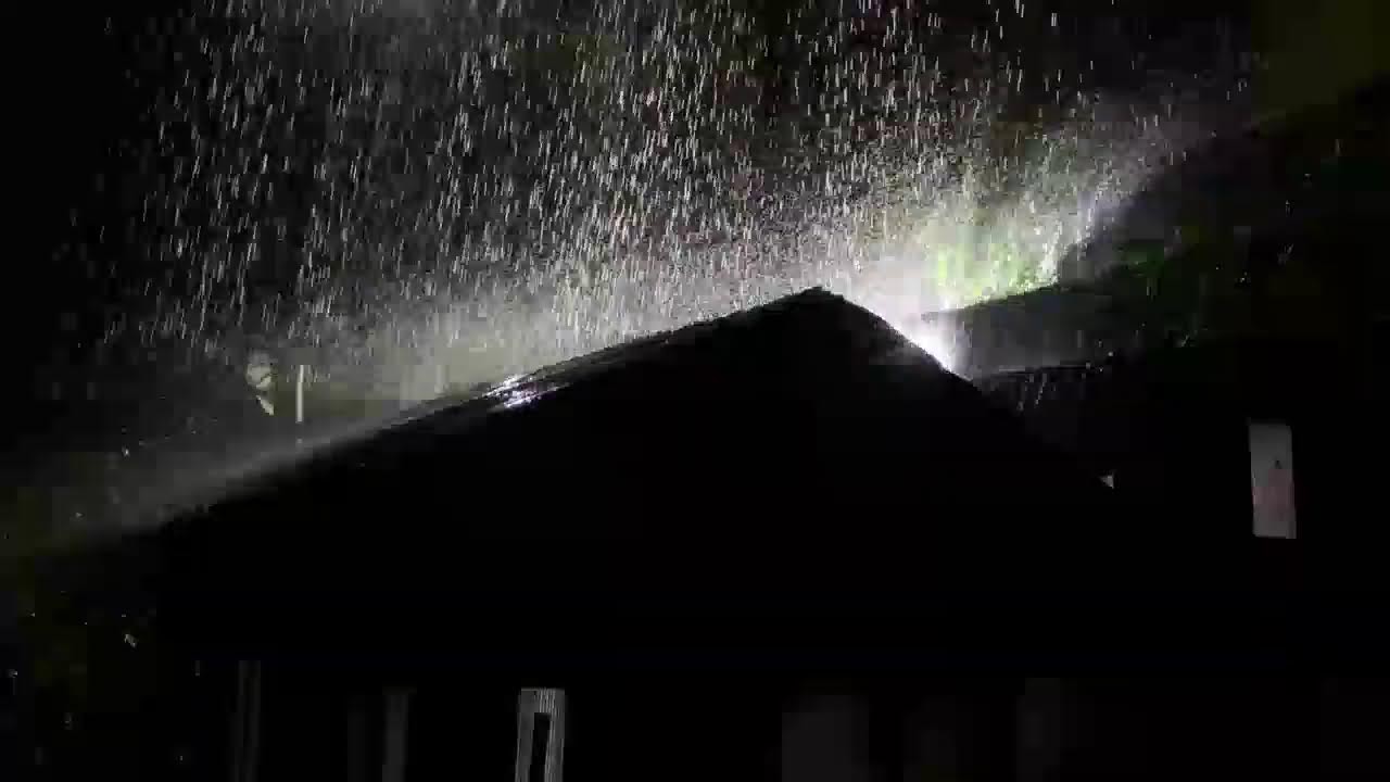 Relaxing Heavy Rain on Tin Roof for Instant Sleep