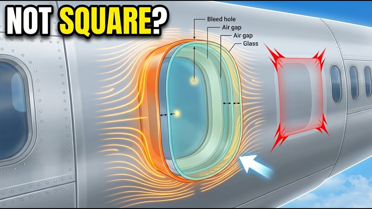 Why Are Airplane Windows Round?