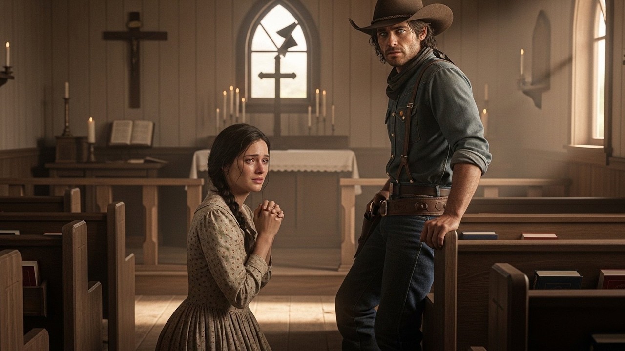 Lonely Cowboy Found Her Kneeling In The Chapel, Said Your Prayers Are Answered, I'm Here To Stay