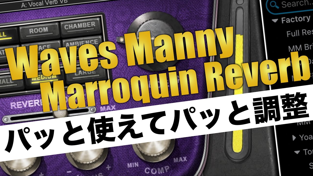 リバーブの難しさを解消！WAVES Manny Marroquin Reverbの魅力を解説します