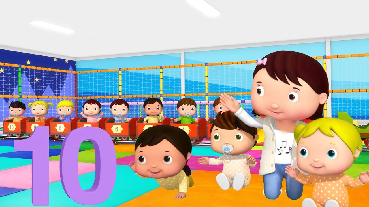 10 Little Babies With Mia And Jacus | Fun Baby Songs | Classic Baby Songs
