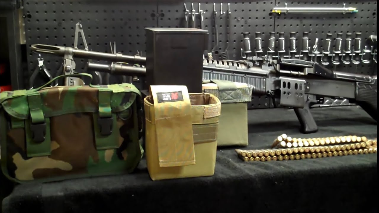 Review of some M60 Machine Gun Ammo Carrying Systems