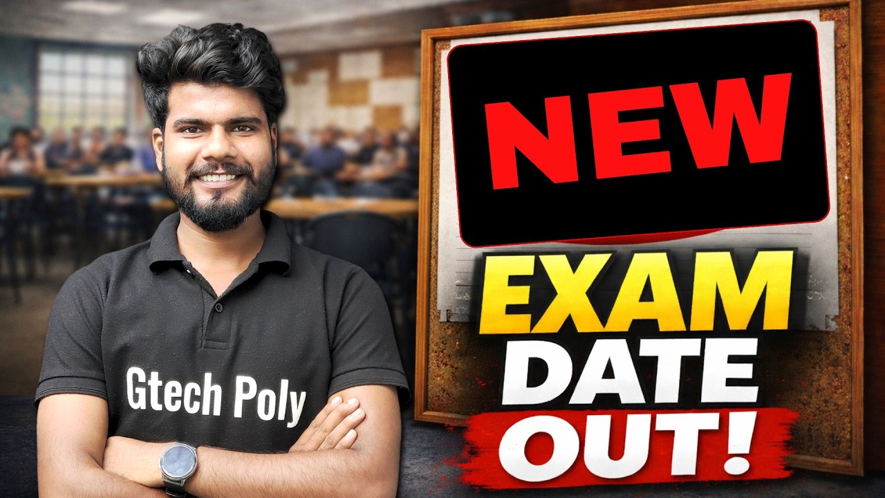 🔥NEW EXAM DATE OUT | BTEUP 2026 | Gtech poly